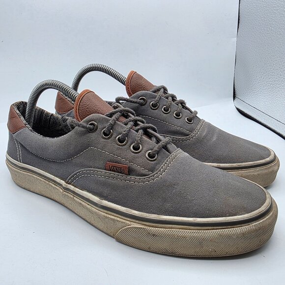 Vans Era 59 Mens 9.5 Gray Brown Shoes Low Top Casual Skateboarding Walking main image 4